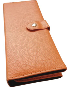 4 er Pouch, Etui Lederoptik orange